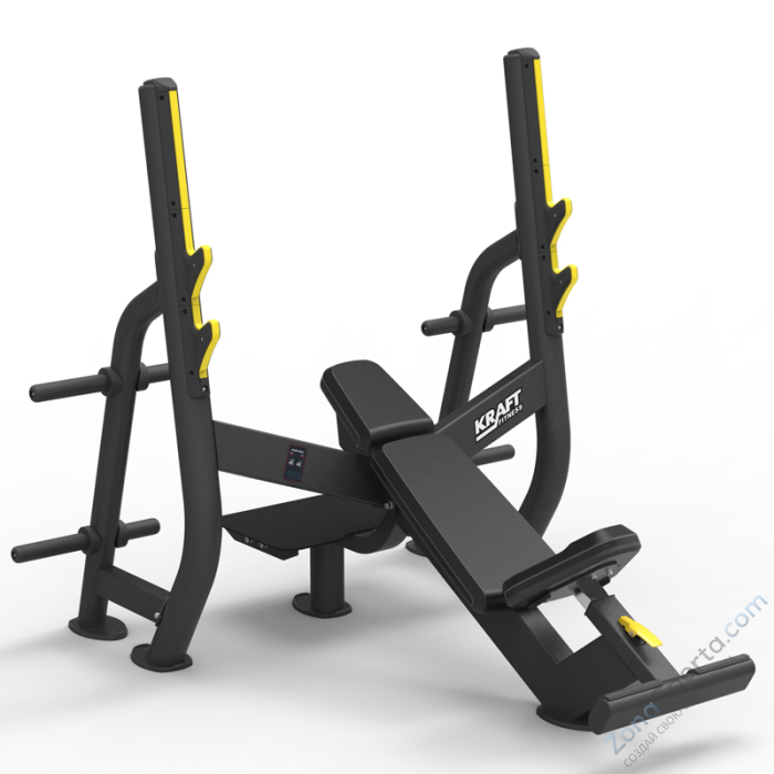 Олимпийская наклонная скамья Kraft Fitness Twin KFOIBY