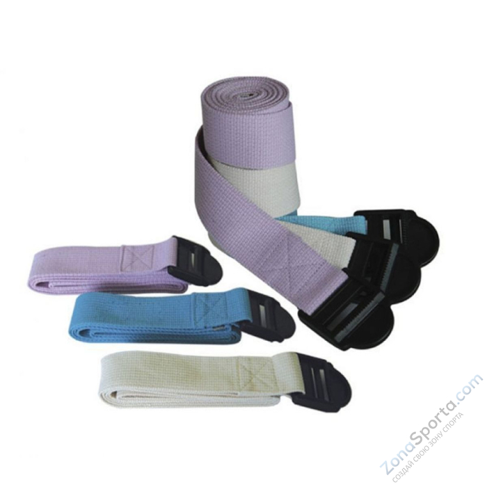 Ремень для йоги, синий 183х3.8 см Fitex FTX-1218