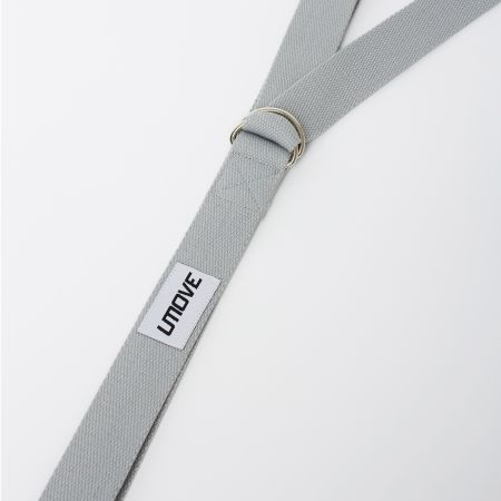 Ремень для йоги Umove Yoga Stretching Strap 240 см, светло-серый