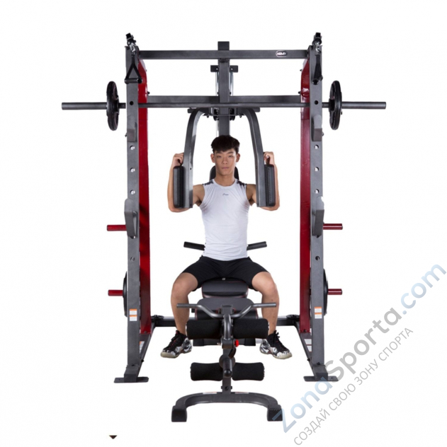 Силовой тренажер со скамьей и опциями DFC 8500 (D3023B+D3022SM)