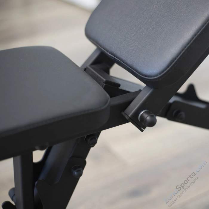 Скамья для жима + Стойки со страховкой и брусьями DEXsport ASD-0090_Black+ASD-0140-JAX-Black