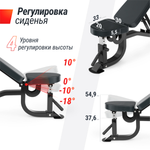 Скамья силовая регулируемая Unix Fit Bench 200R