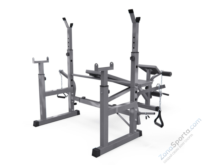 Скамья со стойками под штангу DFC D707 Master S