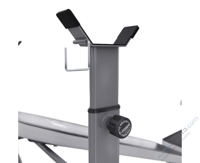 Скамья со стойками под штангу широкий хват, с партой для бицепса DFC D702 PRO