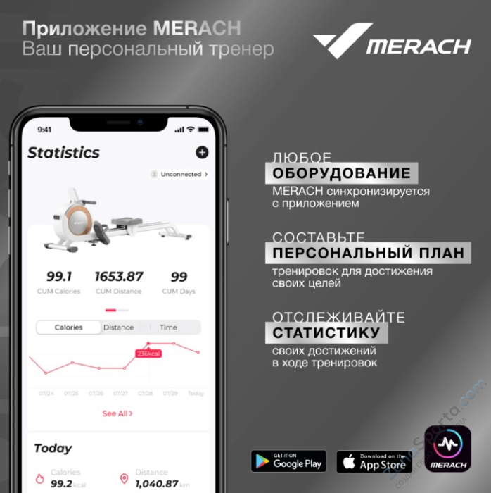 Спин-байк домашний Merach MR-S06 Black