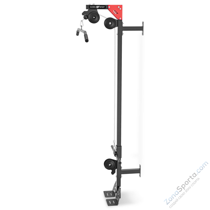 Стойка блочная пристенная на свободном весе с упором для ног Marbo Sport MH-W101 2.0