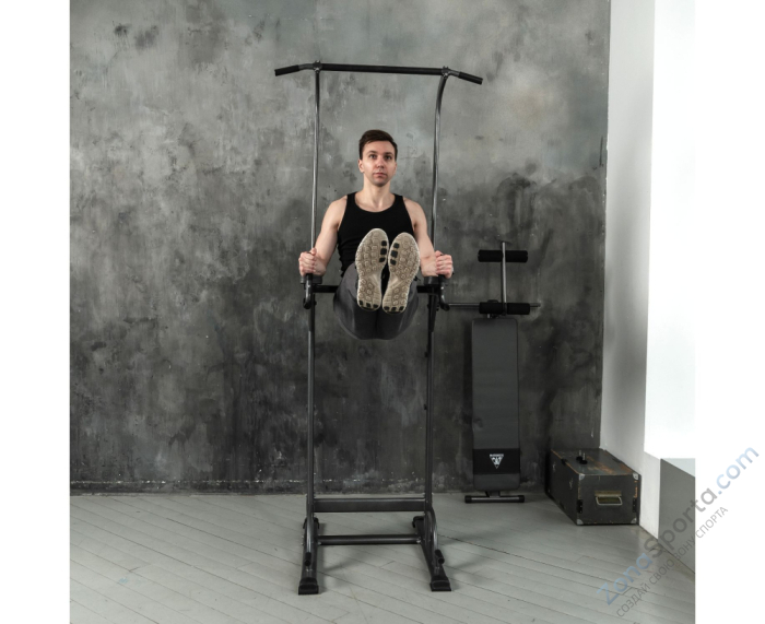 Турник-брусья с прямой скамьей с валиками DFC G-series