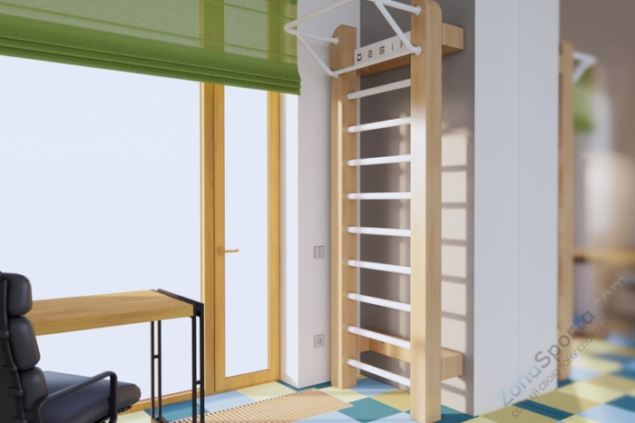 Узкая шведская стенка расширенной комплектации Desire Eco S Plus