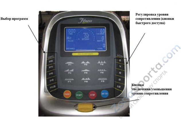 Велотренажер JW Sport M-8808U