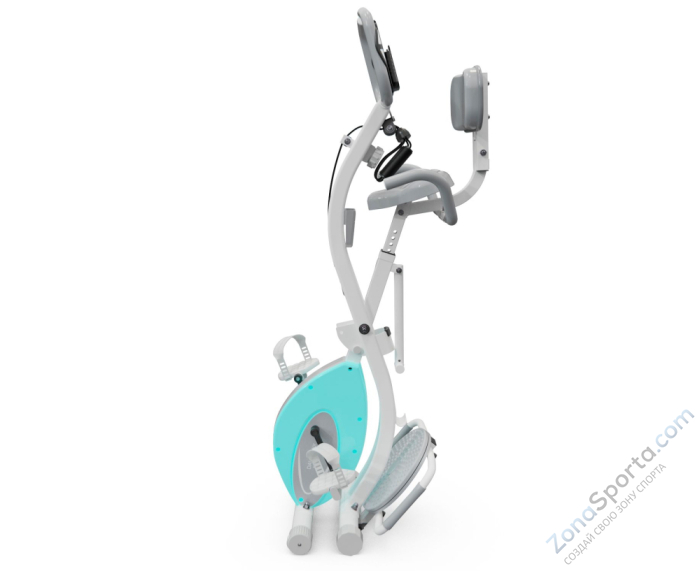 Велотренажер X-Bike DFC DavCreator Max PRO, бело-голубой