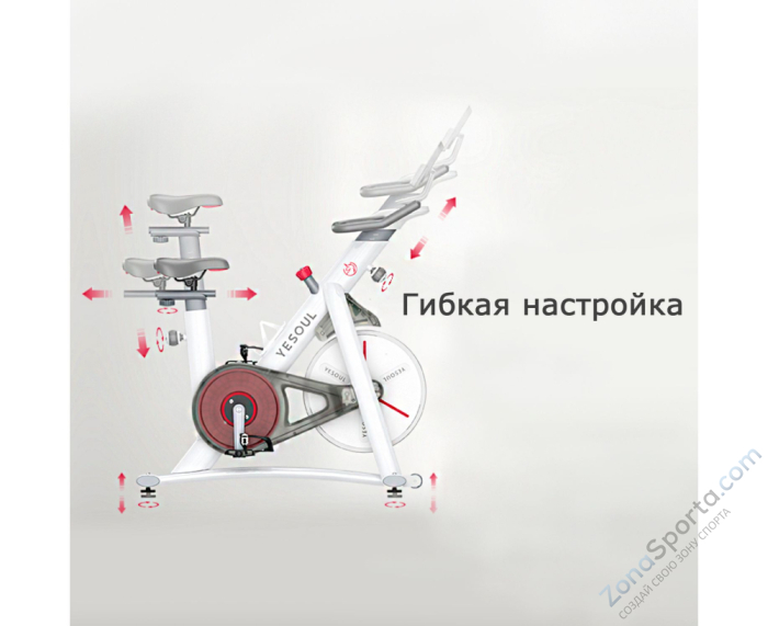Велотренажер Yesoul Smart Spinning bike V1 Pluse белый