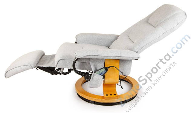 Вибромассажное кресло с с подъемным пуфом и подогревом Calviano 2162