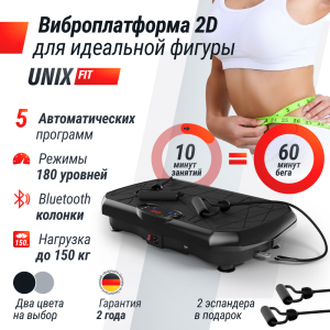 Виброплатформа Unix Fit Edge 2D Black