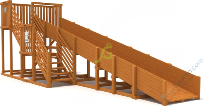 Зимняя горка IgraGrad Snow Fox скат 8 м