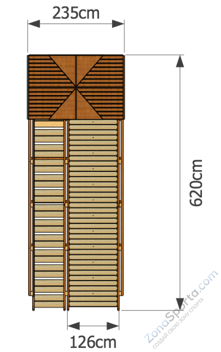 Зимняя горка Норд 2