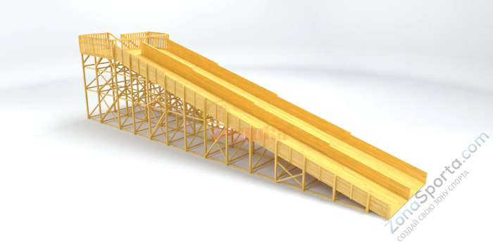 Зимняя горка Савушка Зима Wood-12