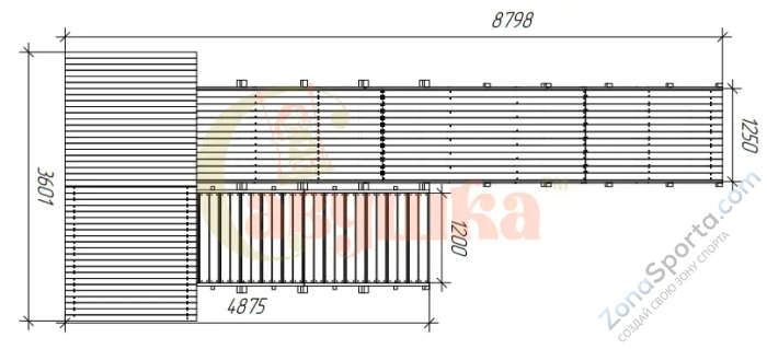 Зимняя горка Савушка Зима Wood 6/1