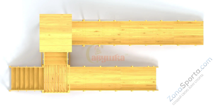 Зимняя горка Савушка Зима Wood 7/2