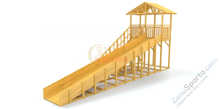 Зимняя горка Савушка Зима Wood-8/1