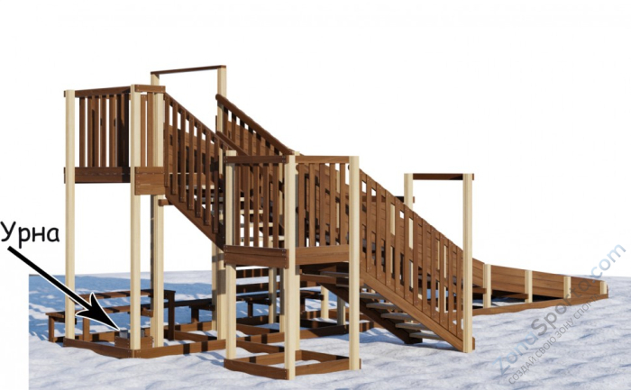 Зимняя горка Snow Crystal 2