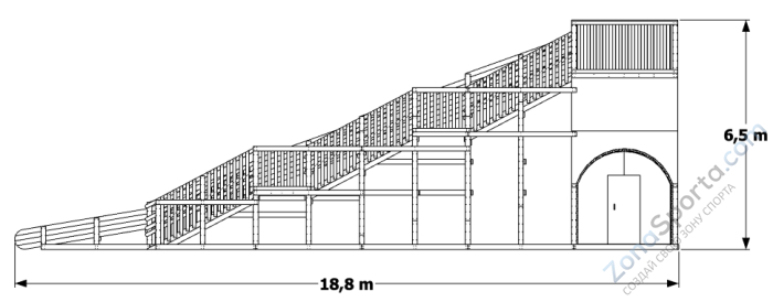Зимняя горка Вичуга