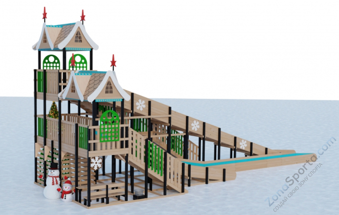 Зимняя горка Волшебная Зима 4
